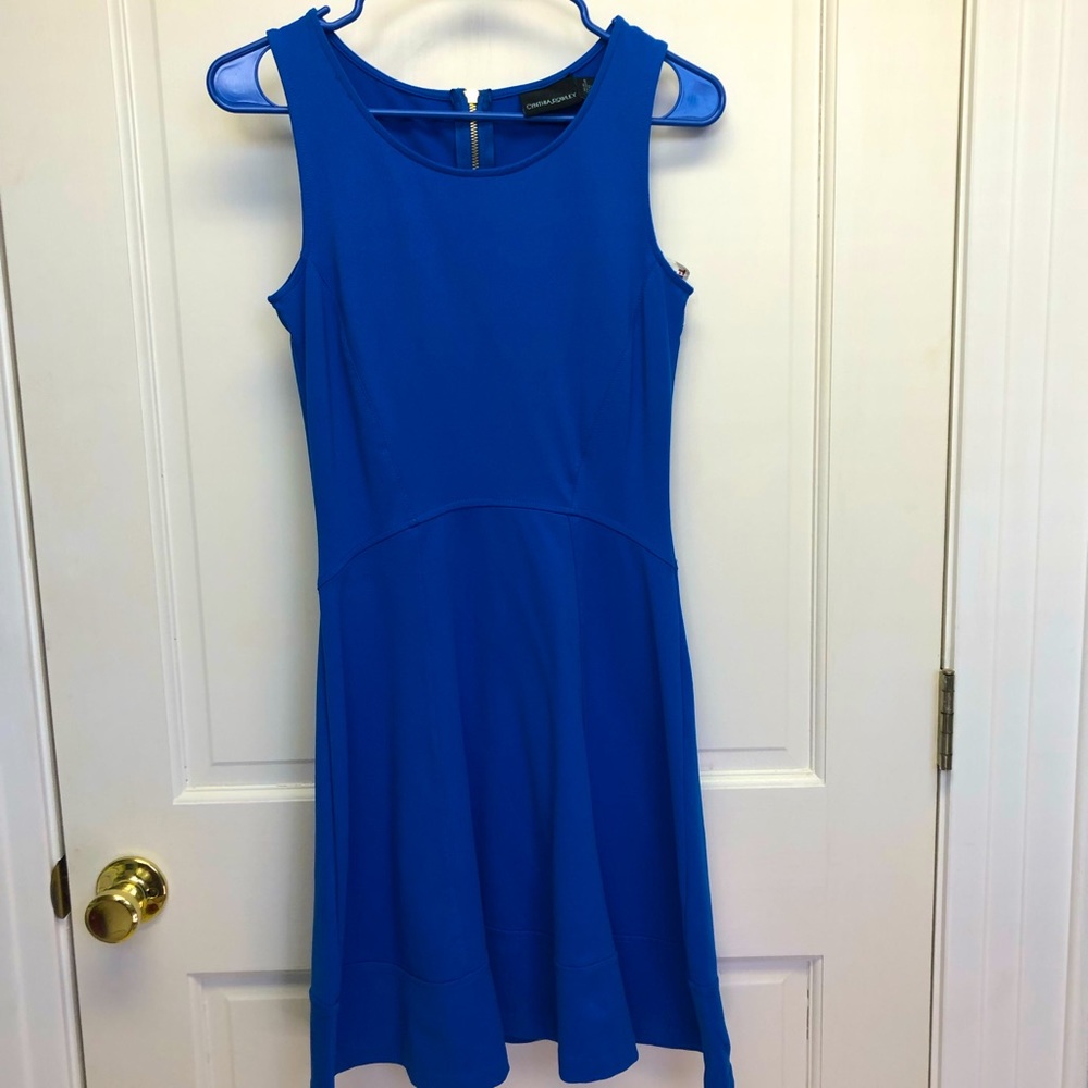 Cynthia Rowley XS fit and flare sun dress Cobalt Blue